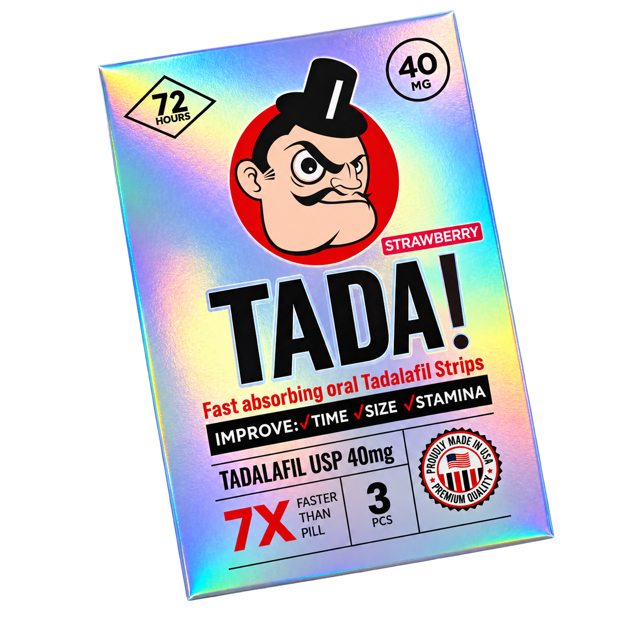 Freigestelltes MR TADA Produktpäckchen Strawberry